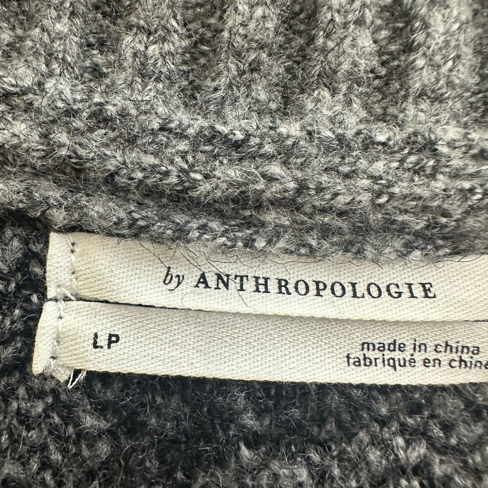 Anthropologie Charcoal leopard sweater - Picture 3 of 3